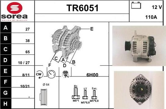 Sera TR6051 - Ģenerators adetalas.lv