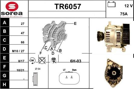 Sera TR6057 - Ģenerators adetalas.lv