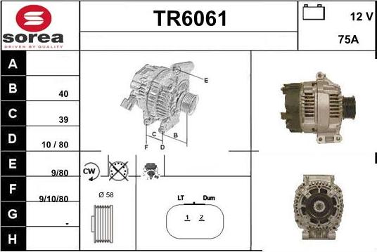 Sera TR6061 - Ģenerators adetalas.lv