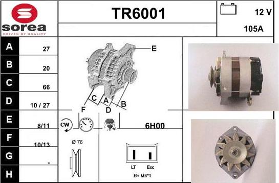 Sera TR6001 - Ģenerators adetalas.lv