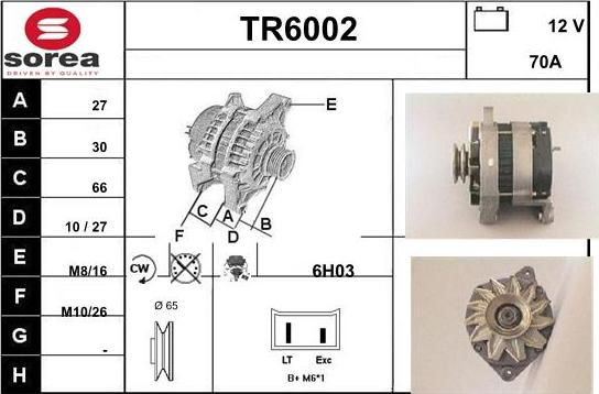 Sera TR6002 - Ģenerators adetalas.lv