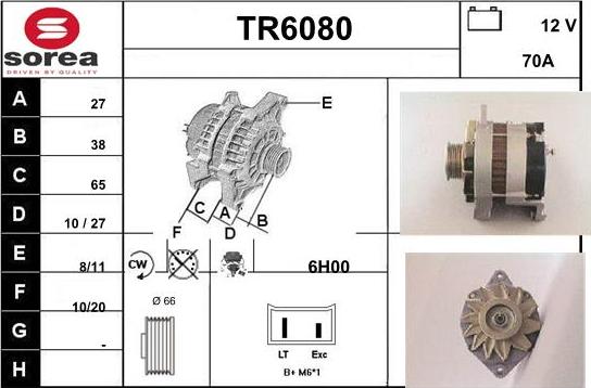 Sera TR6080 - Ģenerators adetalas.lv