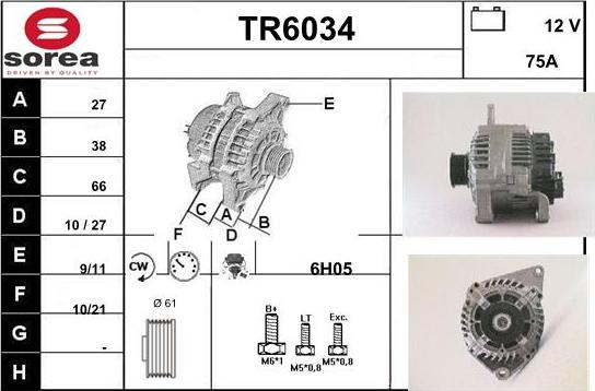 Sera TR6034 - Ģenerators adetalas.lv