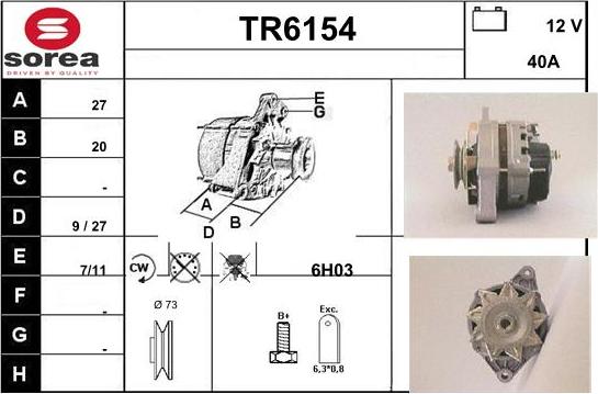 Sera TR6154 - Ģenerators adetalas.lv