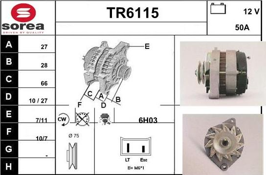 Sera TR6115 - Ģenerators adetalas.lv