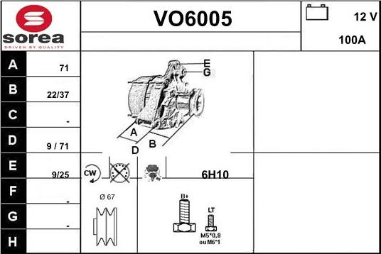 Sera VO6005 - Ģenerators adetalas.lv