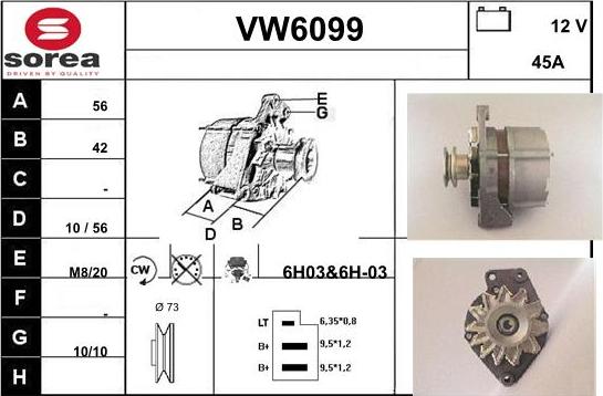 Sera VW6099 - Ģenerators adetalas.lv