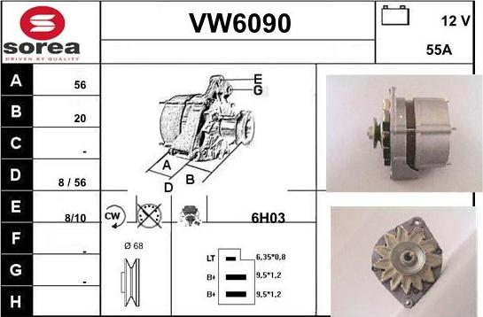 Sera VW6090 - Ģenerators adetalas.lv