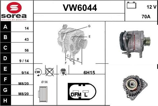 Sera VW6044 - Ģenerators adetalas.lv