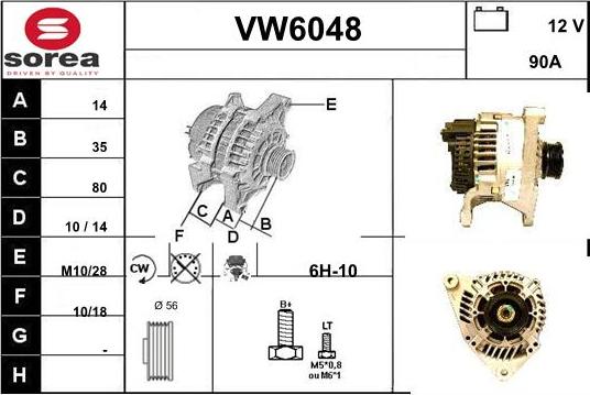 Sera VW6048 - Ģenerators adetalas.lv