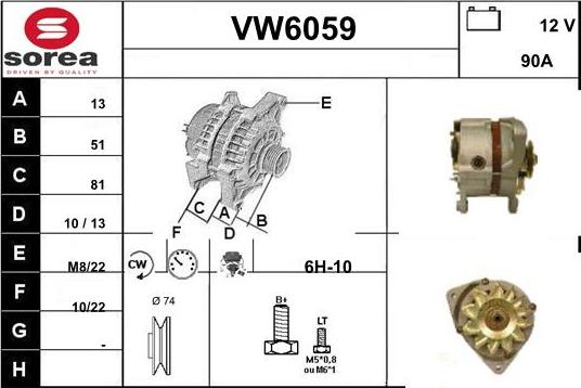 Sera VW6059 - Ģenerators adetalas.lv