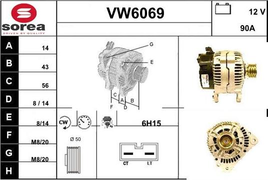 Sera VW6069 - Ģenerators adetalas.lv