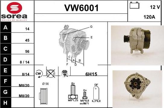 Sera VW6001 - Ģenerators adetalas.lv