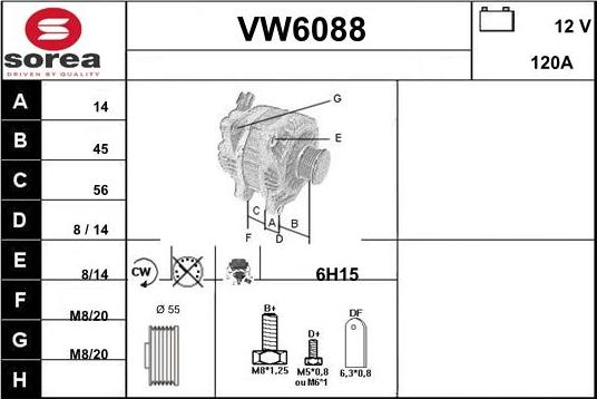 Sera VW6088 - Ģenerators adetalas.lv