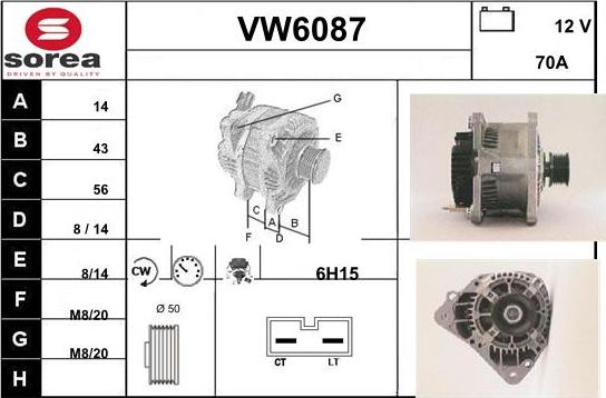 Sera VW6087 - Ģenerators adetalas.lv