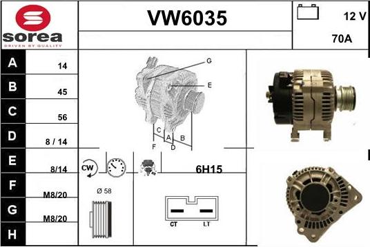 Sera VW6035 - Ģenerators adetalas.lv