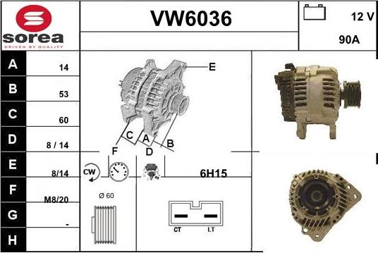 Sera VW6036 - Ģenerators adetalas.lv