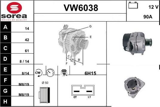 Sera VW6038 - Ģenerators adetalas.lv