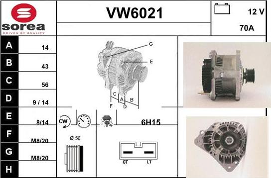 Sera VW6021 - Ģenerators adetalas.lv