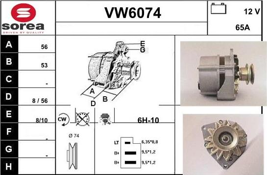 Sera VW6074 - Ģenerators adetalas.lv