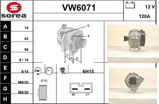 Sera VW6071 - Ģenerators adetalas.lv