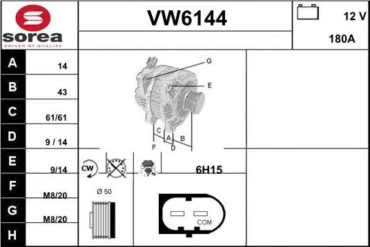 Sera VW6144 - Ģenerators adetalas.lv