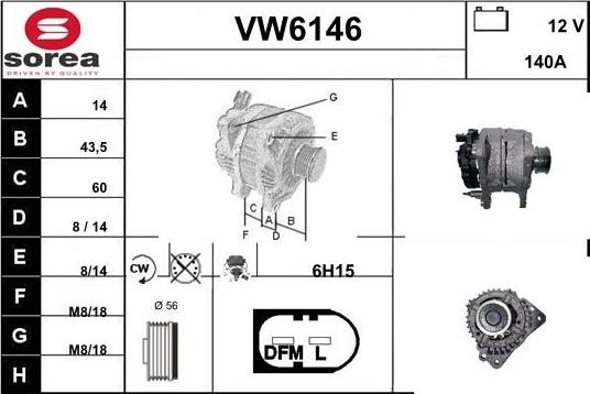 Sera VW6146 - Ģenerators adetalas.lv