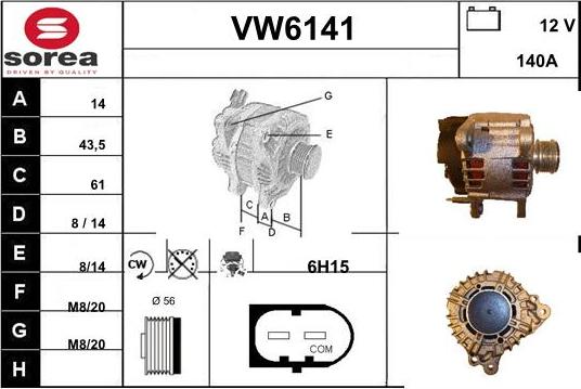 Sera VW6141 - Ģenerators adetalas.lv