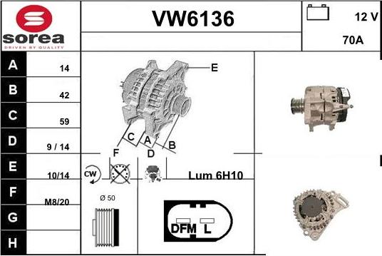 Sera VW6136 - Ģenerators adetalas.lv