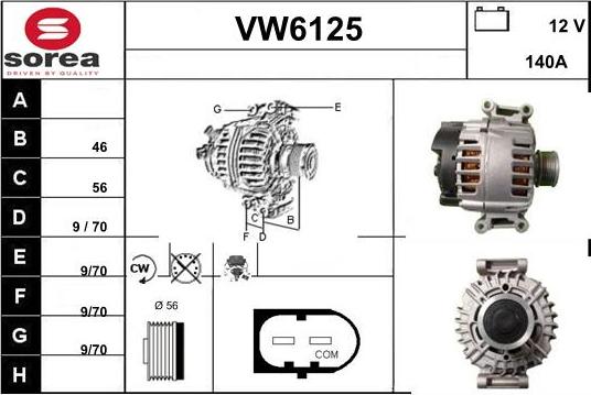 Sera VW6125 - Ģenerators adetalas.lv