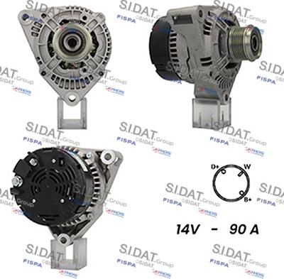 Sidat A12BH0555A2 - Ģenerators adetalas.lv