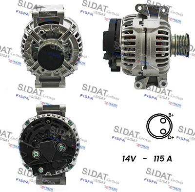 Sidat A12BH0140A2 - Ģenerators adetalas.lv