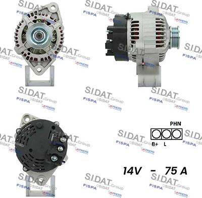 Sidat A12MA0940A2 - Ģenerators adetalas.lv