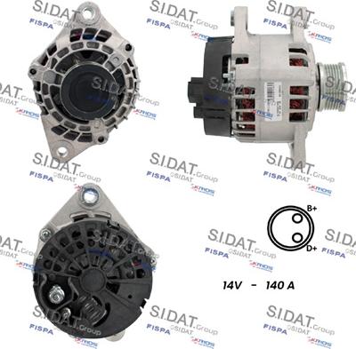 Sidat A12MA1138A2 - Ģenerators adetalas.lv