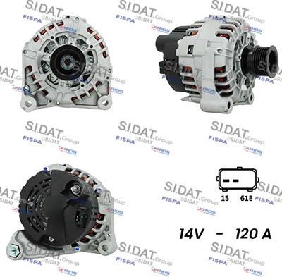 Sidat A12VA0505A2 - Ģenerators adetalas.lv