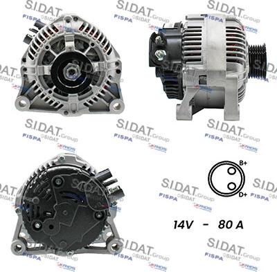 Sidat A12VA0804A2 - Ģenerators adetalas.lv