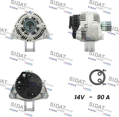 Sidat A12VA0381A2 - Ģenerators adetalas.lv