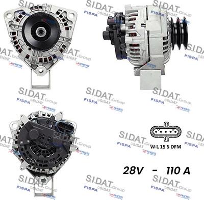 Sidat A24BH0100AS - Ģenerators adetalas.lv