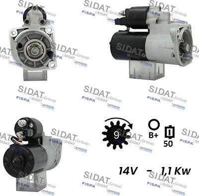 Sidat S12BH0440A2 - Starteris adetalas.lv