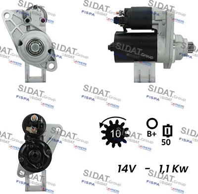 Sidat S12BH0441A2 - Starteris adetalas.lv