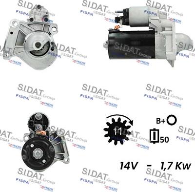 Sidat S12BH0430A2 - Starteris adetalas.lv