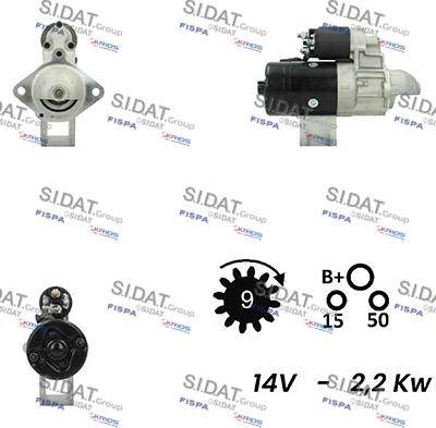 Sidat S12BH0426A2 - Starteris adetalas.lv