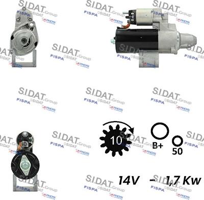 Sidat S12BH0470A2 - Starteris adetalas.lv