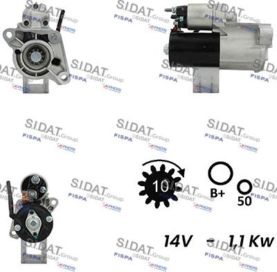 Sidat S12BH0649A2 - Starteris adetalas.lv