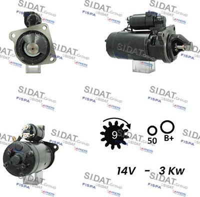 Sidat S12BH0660A2 - Starteris adetalas.lv