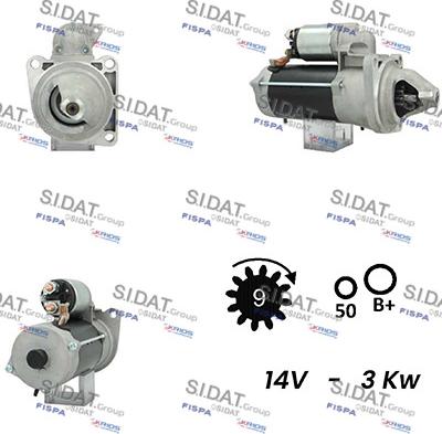 Sidat S12BH0662A2 - Starteris adetalas.lv