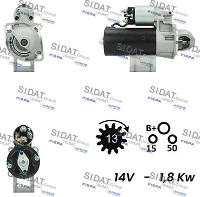 Sidat S12BH0604A2 - Starteris adetalas.lv