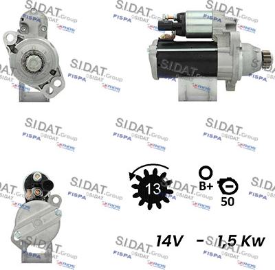 Sidat S12BH0602A2 - Starteris adetalas.lv