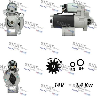 Sidat S12BH0613A2 - Starteris adetalas.lv