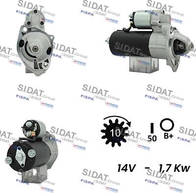 Sidat S12BH0674A2 - Starteris adetalas.lv